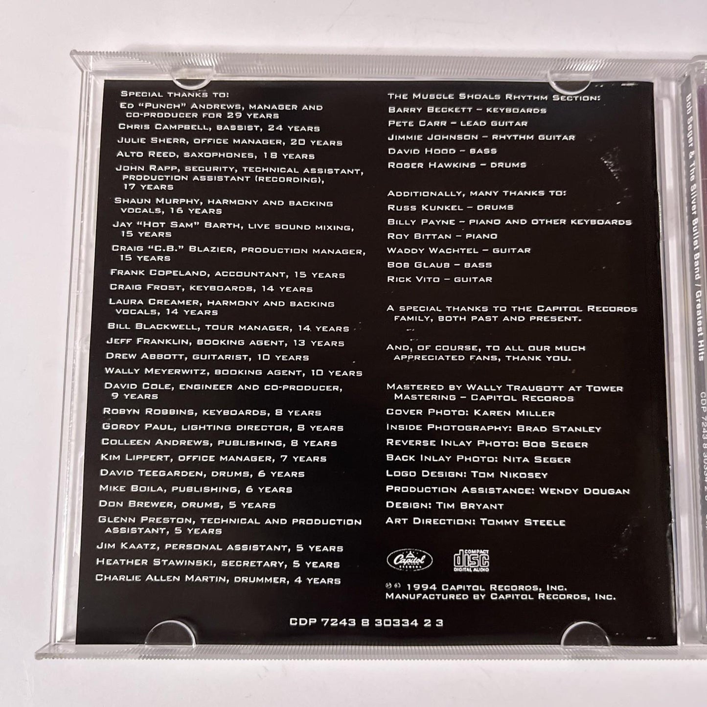 Bob Seger And The Silver Bullet Band – Greatest Hits (CD, 1994)