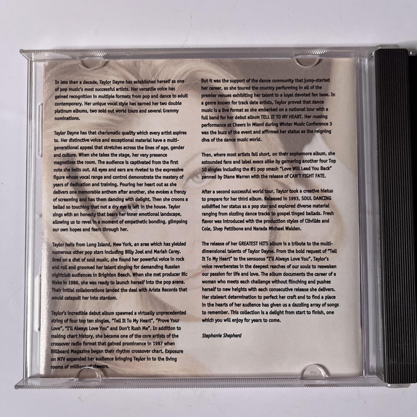Taylor Dayne – Greatest Hits (CD, 1995) Australia 07822187742