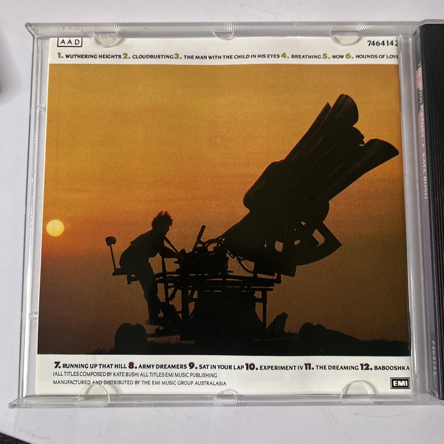 Kate Bush – The Whole Story (CD, 1986) Australia 7464142