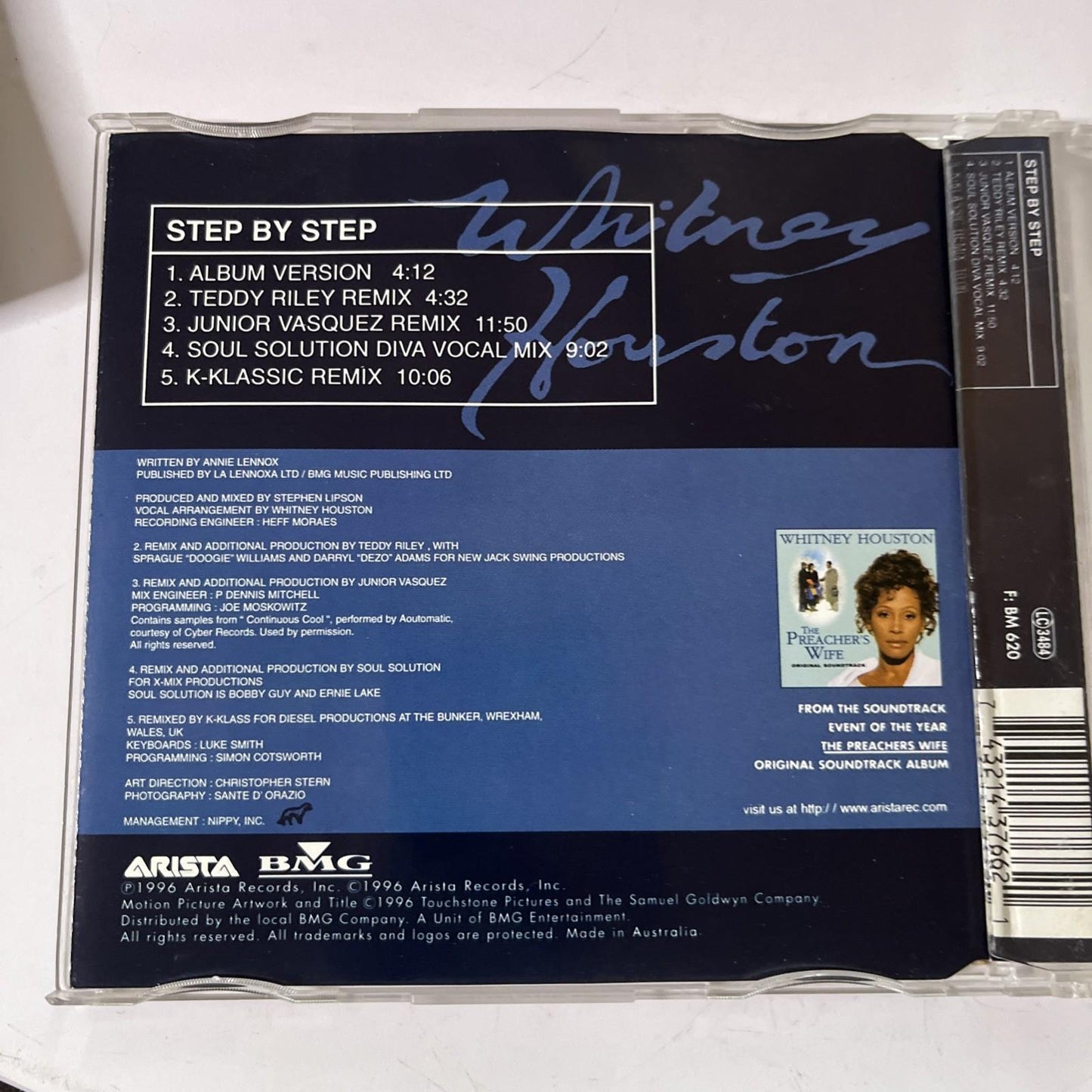 Whitney Houston – Step By Step (CD, 1996) Australia 74321 43766 2