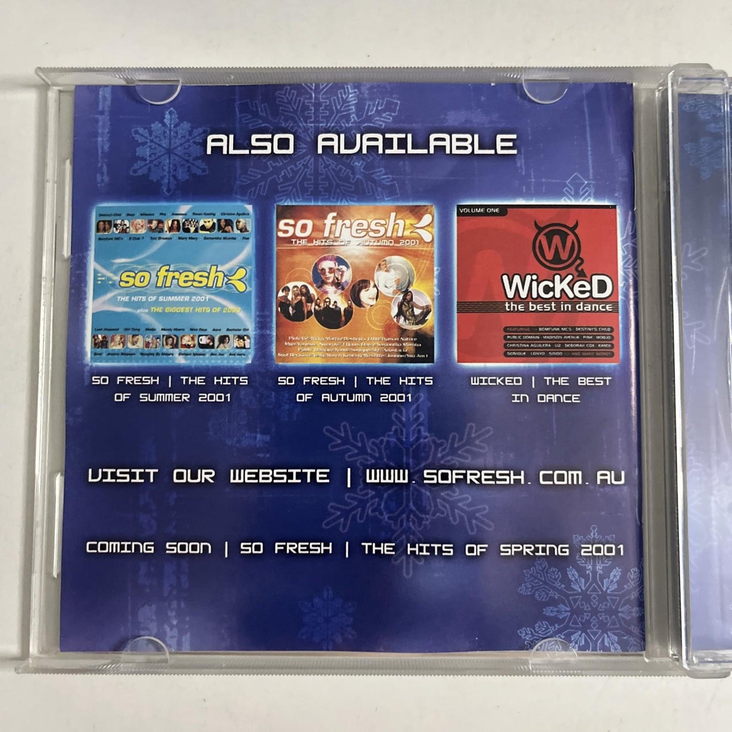 Various – So Fresh: The Hits Of Winter 2001 (CD, 2001) Australia 74321863512