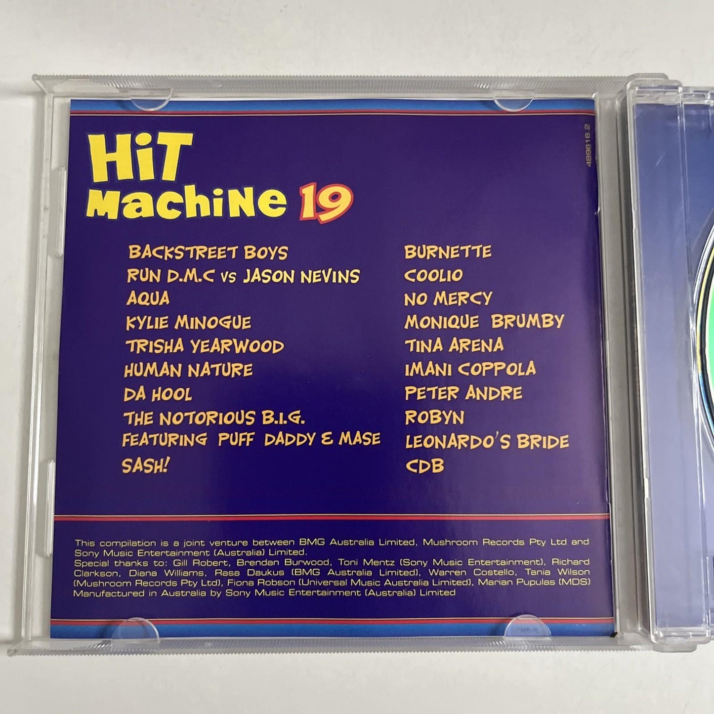 Various – Hit Machine 19 (CD, 1998) Album Australia 489616.2