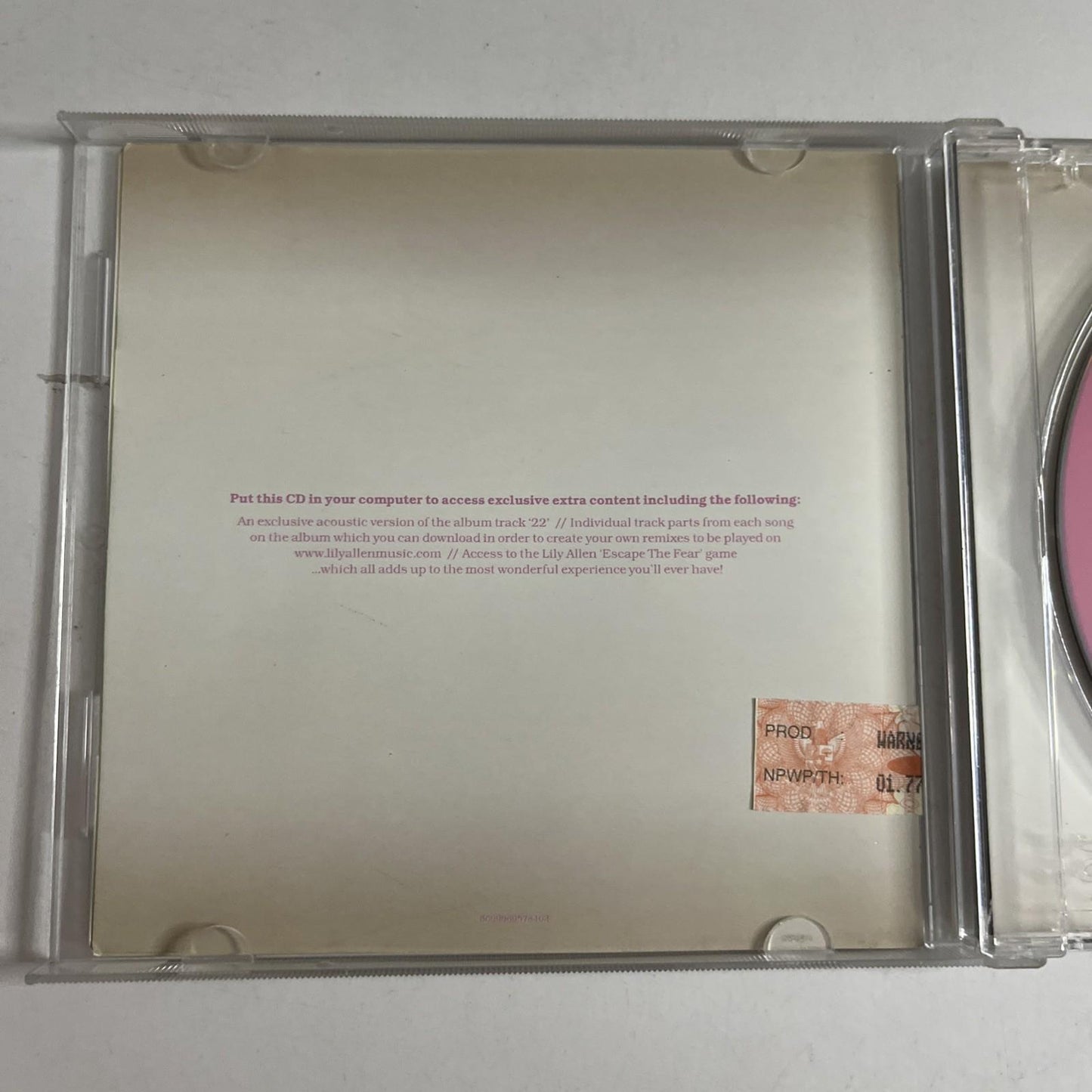 Lily Allen – It's Not Me, It's You (CD, 2009) Indonesia 5099969578403