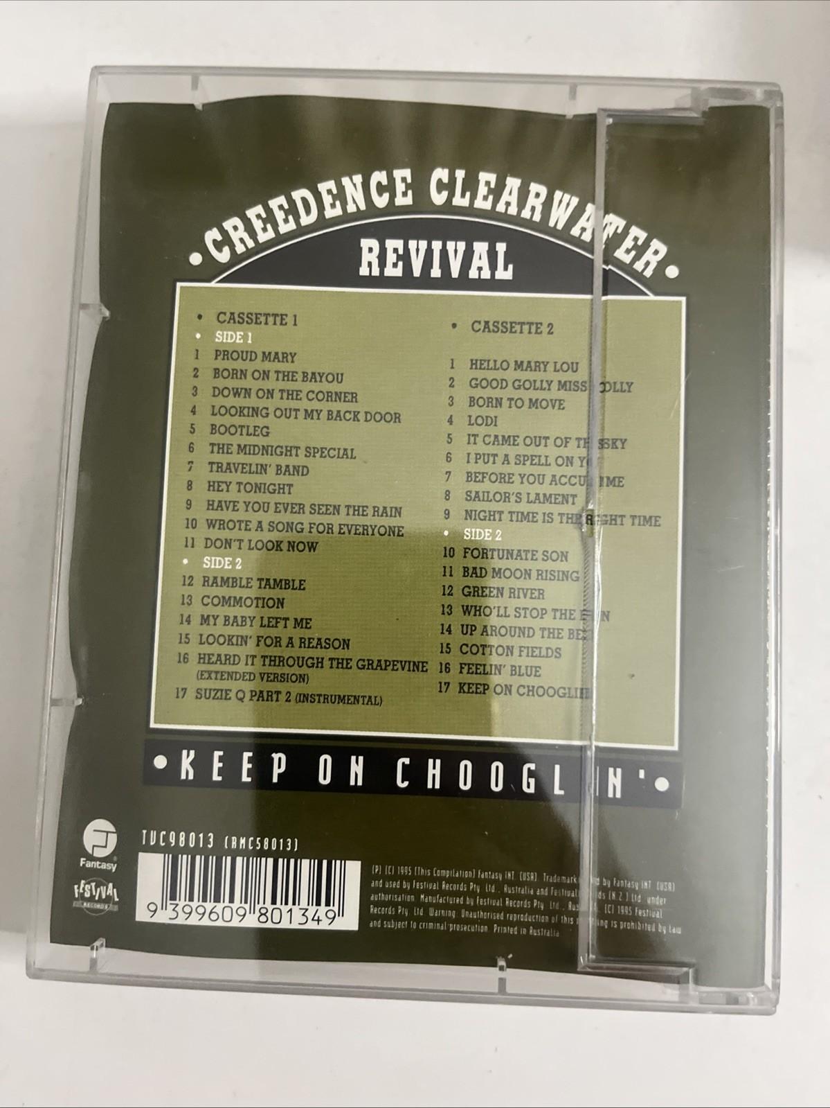 Creedence Clearwater Revival – Keep On Chooglin' (Music Cassette, 1995, 2-Tape)