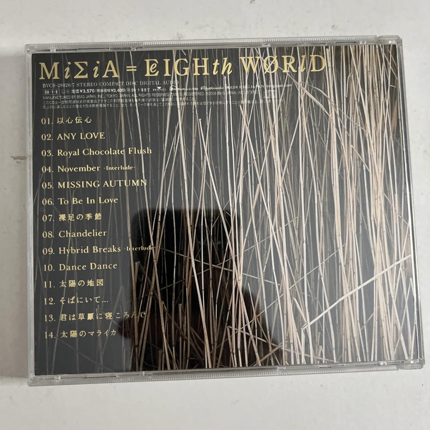 Misia – Eighth World (CD, 2008) Japan BVCS-21042