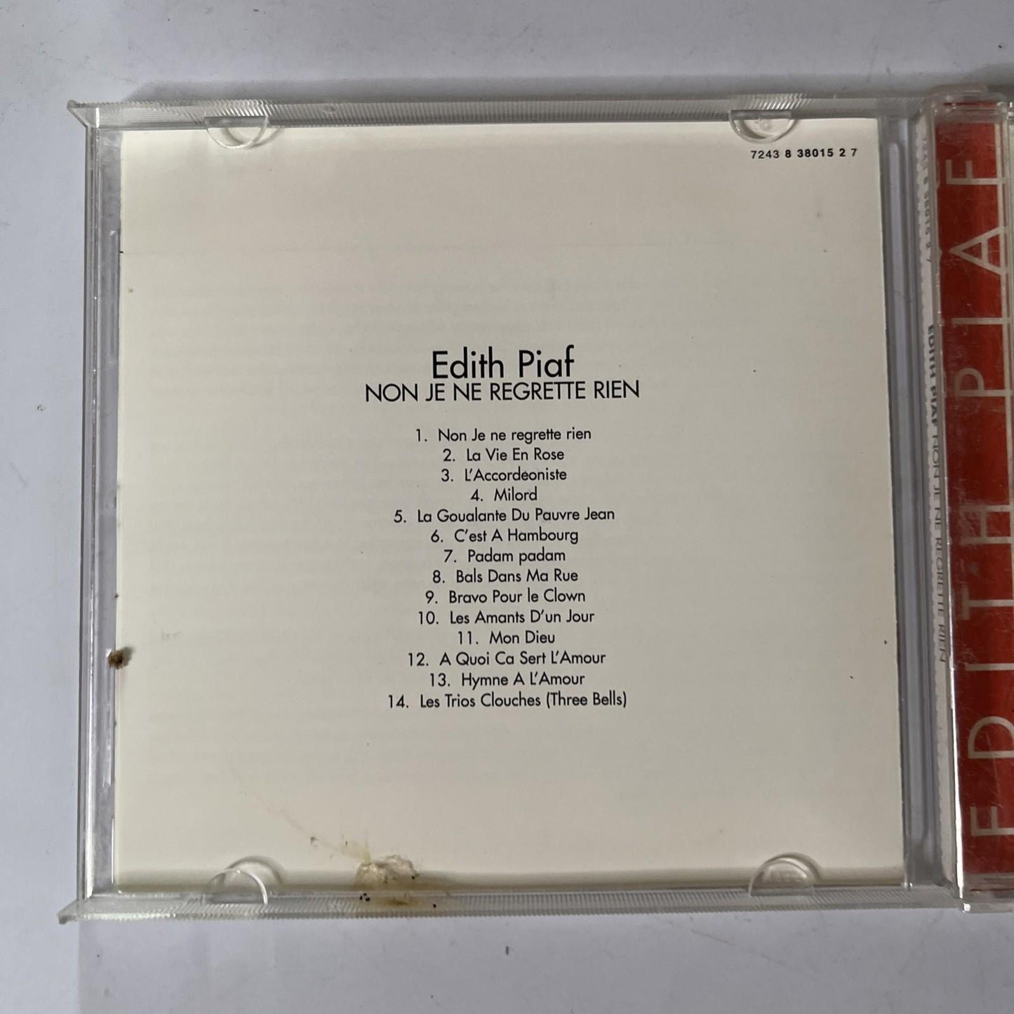 Edith Piaf – Non Je Ne Regrette Rien (CD, 1991)