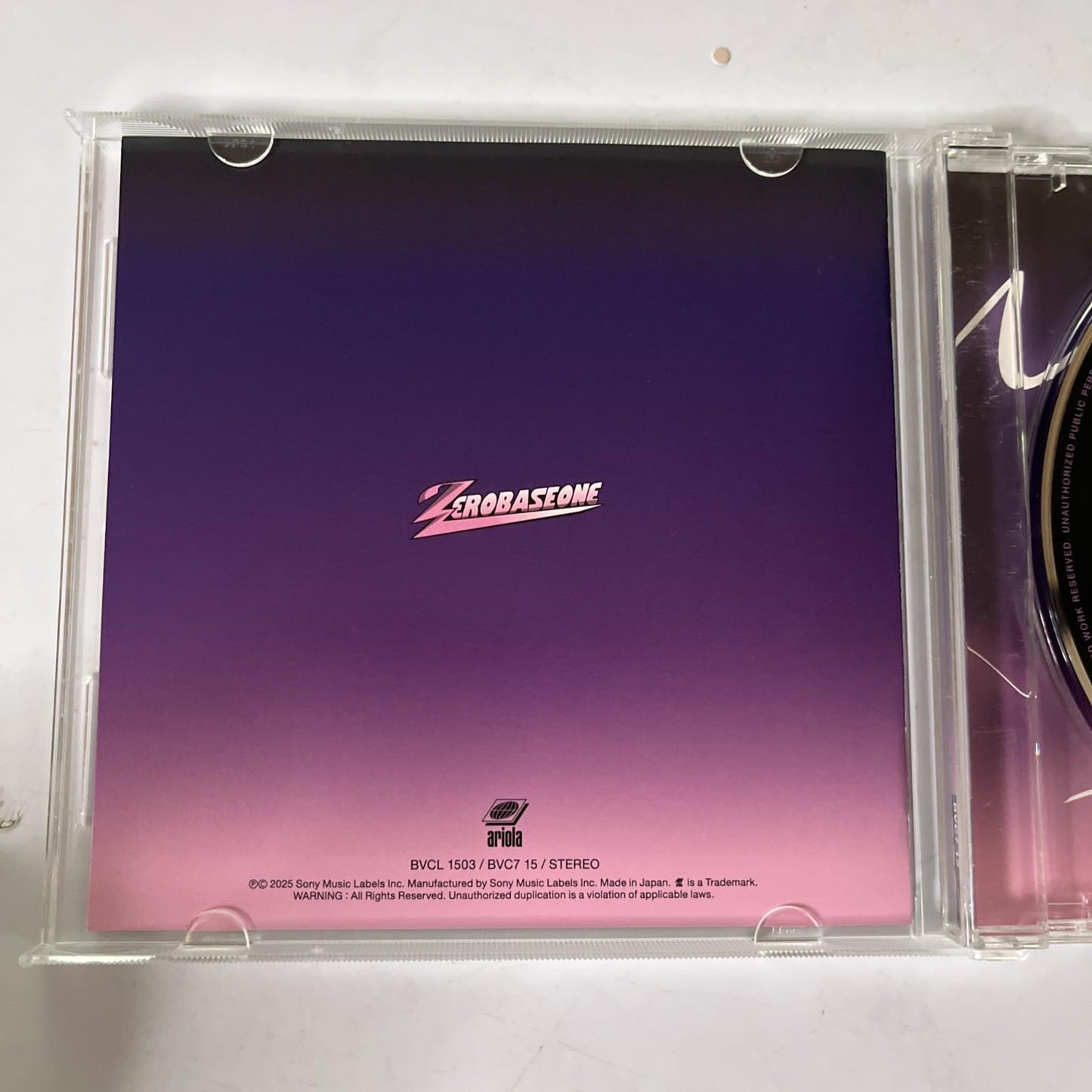 Zerobaseone – ICONIK (Japan Special EP) (CD, 2025) Japan BVC7 15