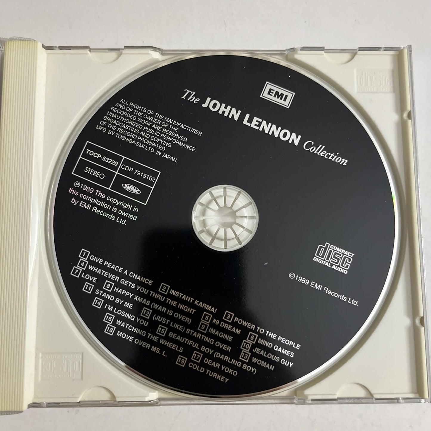 John Lennon – The John Lennon Collection (CD, 2002) Japan TOCP-53220