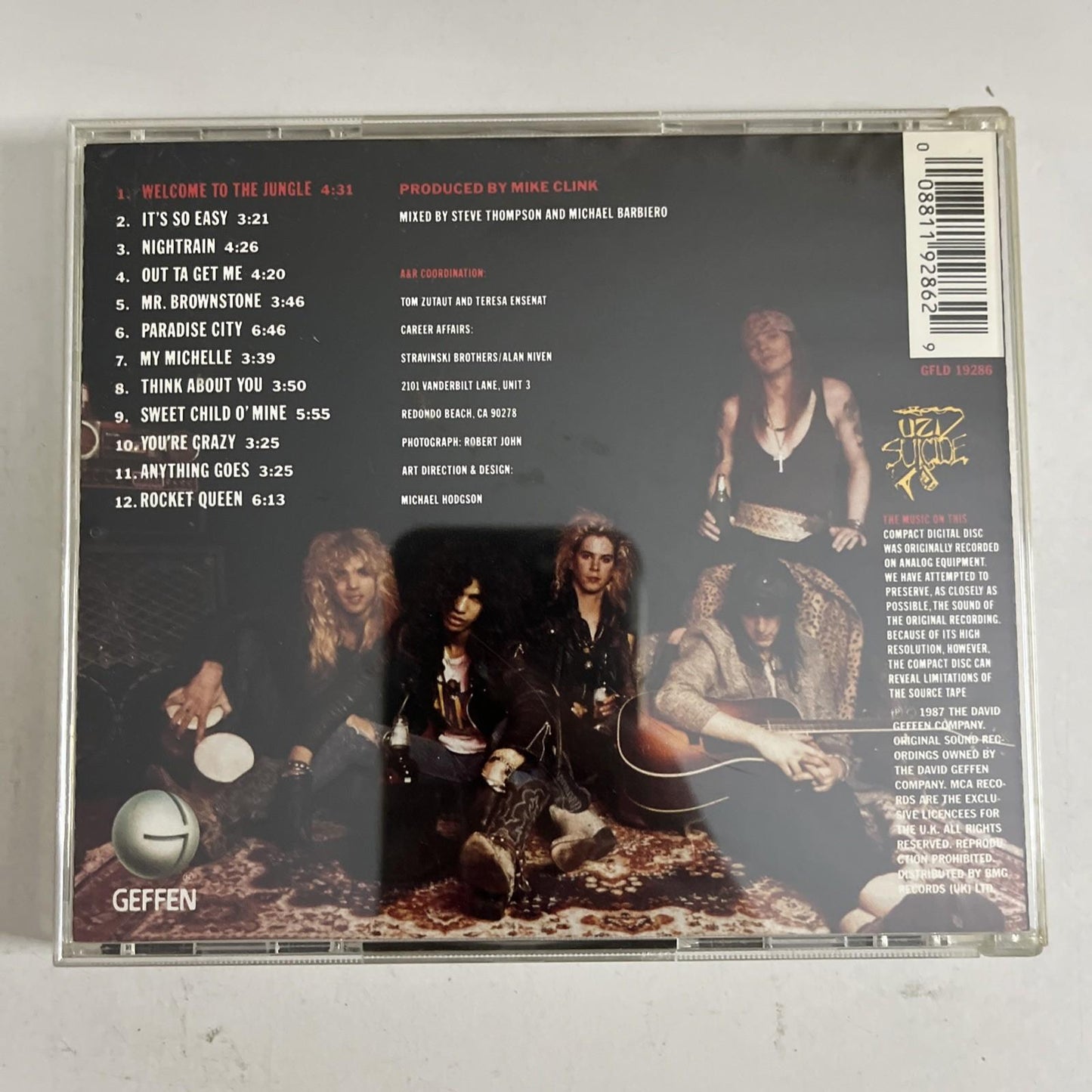 Guns N' Roses – Appetite For Destruction (CD, 1987) UK GFLD 19286