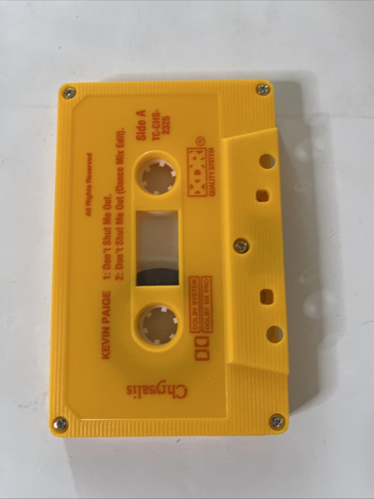 Kevin Paige – Don't Shut Me Out (Cassette, 1989) Australasia TC-CHS-2325