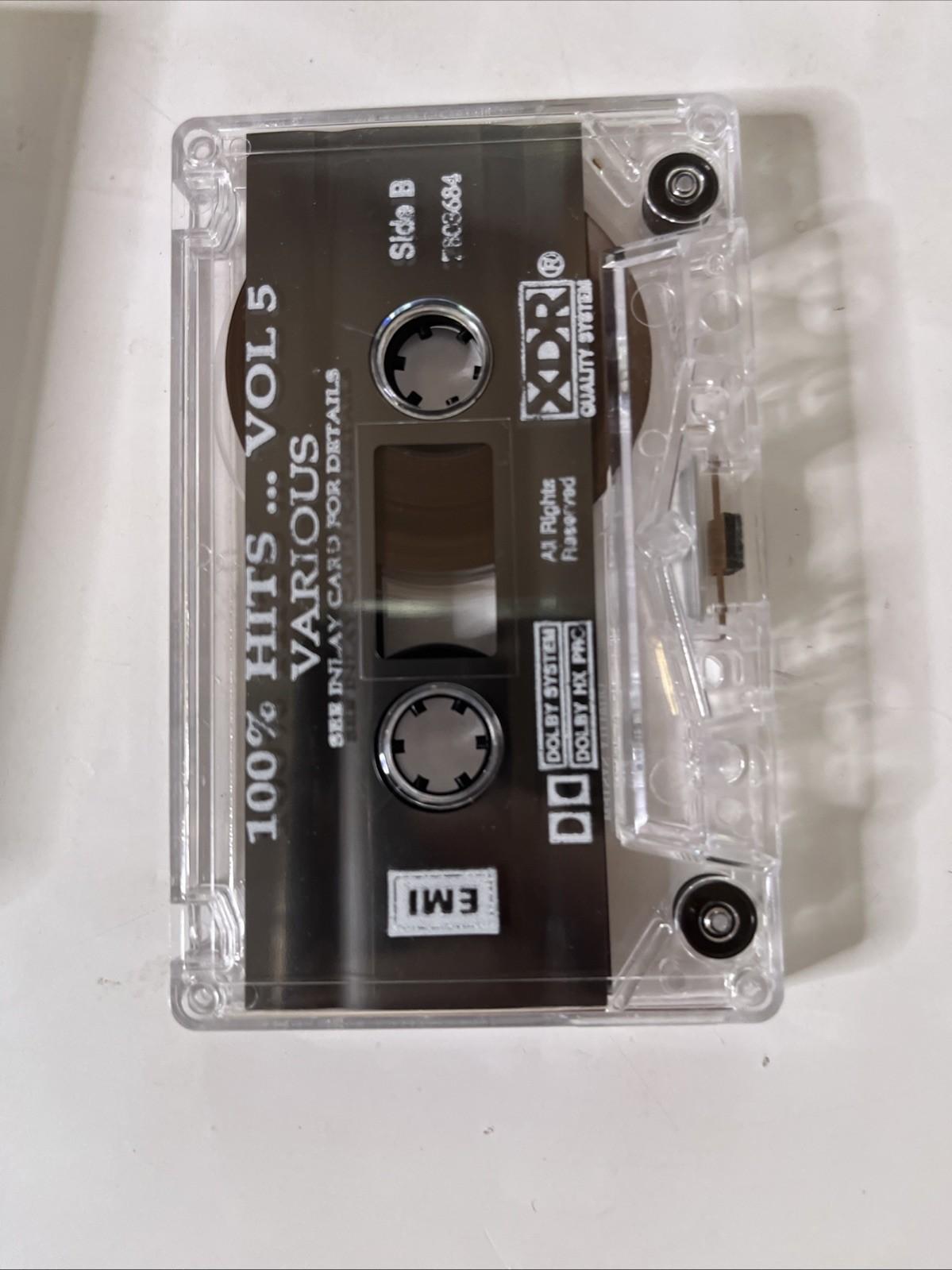 Various – 100% Hits Volume 5 (Cassette, 1992) Australia 7803684