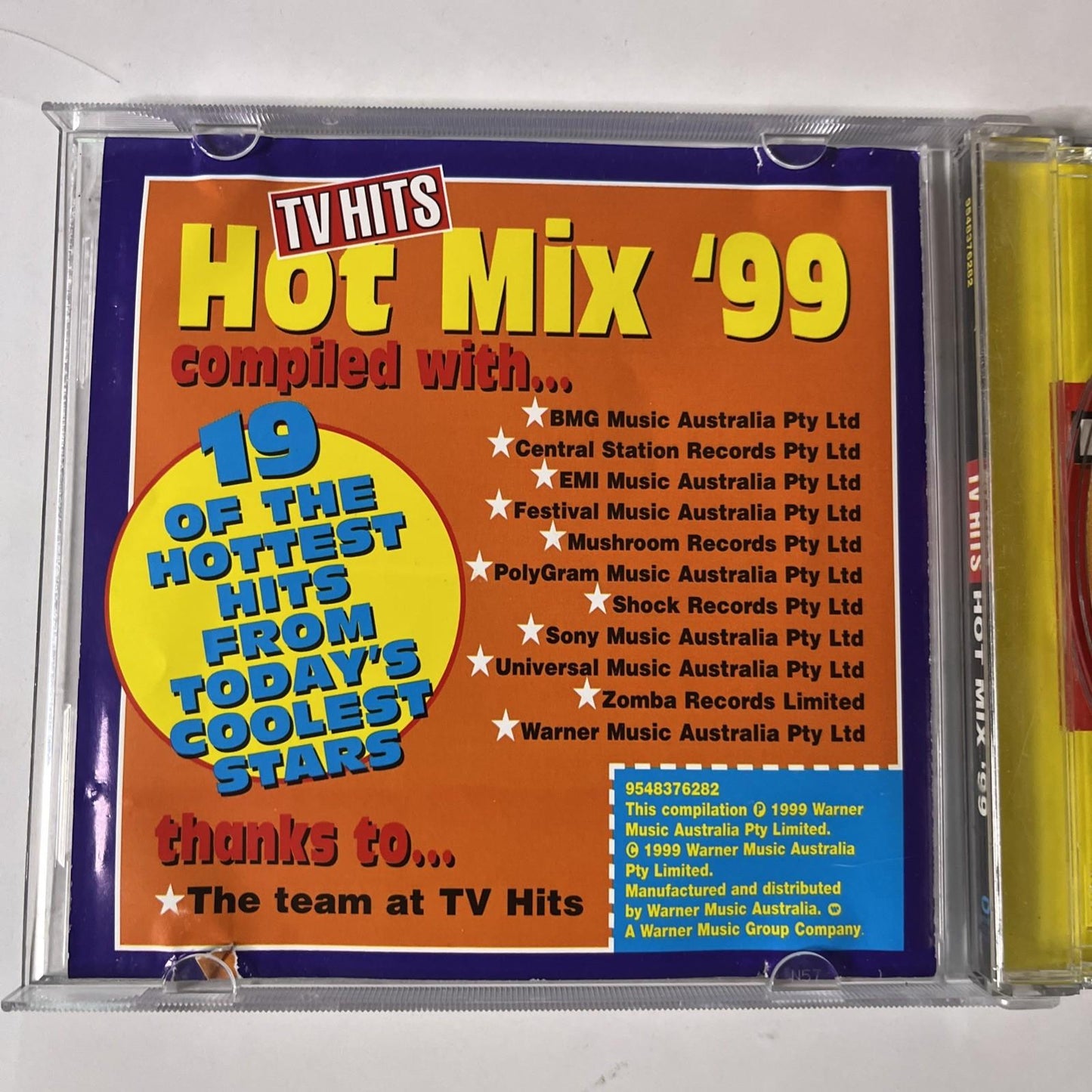 Various – TV Hits Hot Mix '99 (CD, 1999) Australia 9548376282