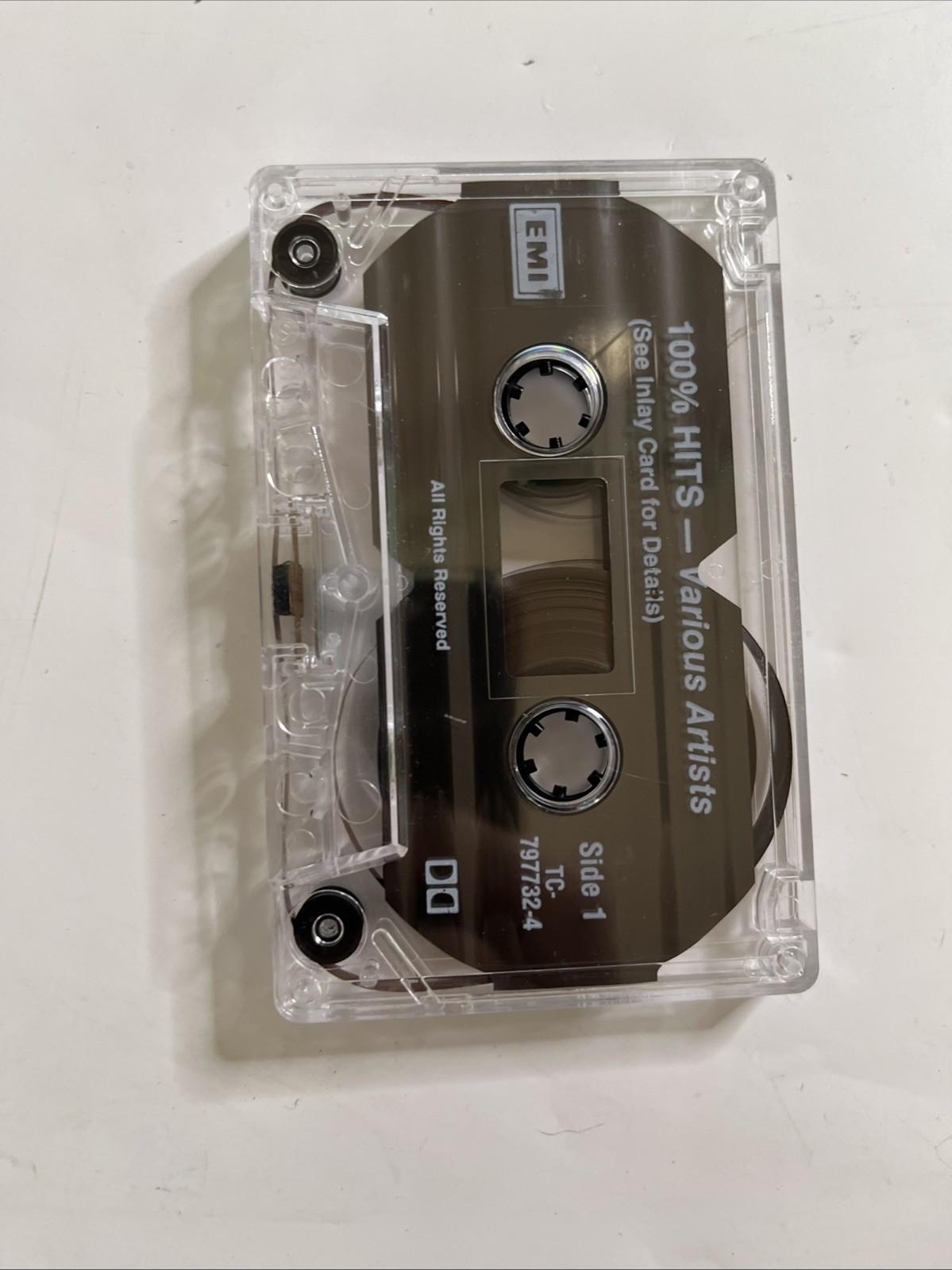 Various – 100% Hits (Cassette, 1991) Australia TC-797732-4