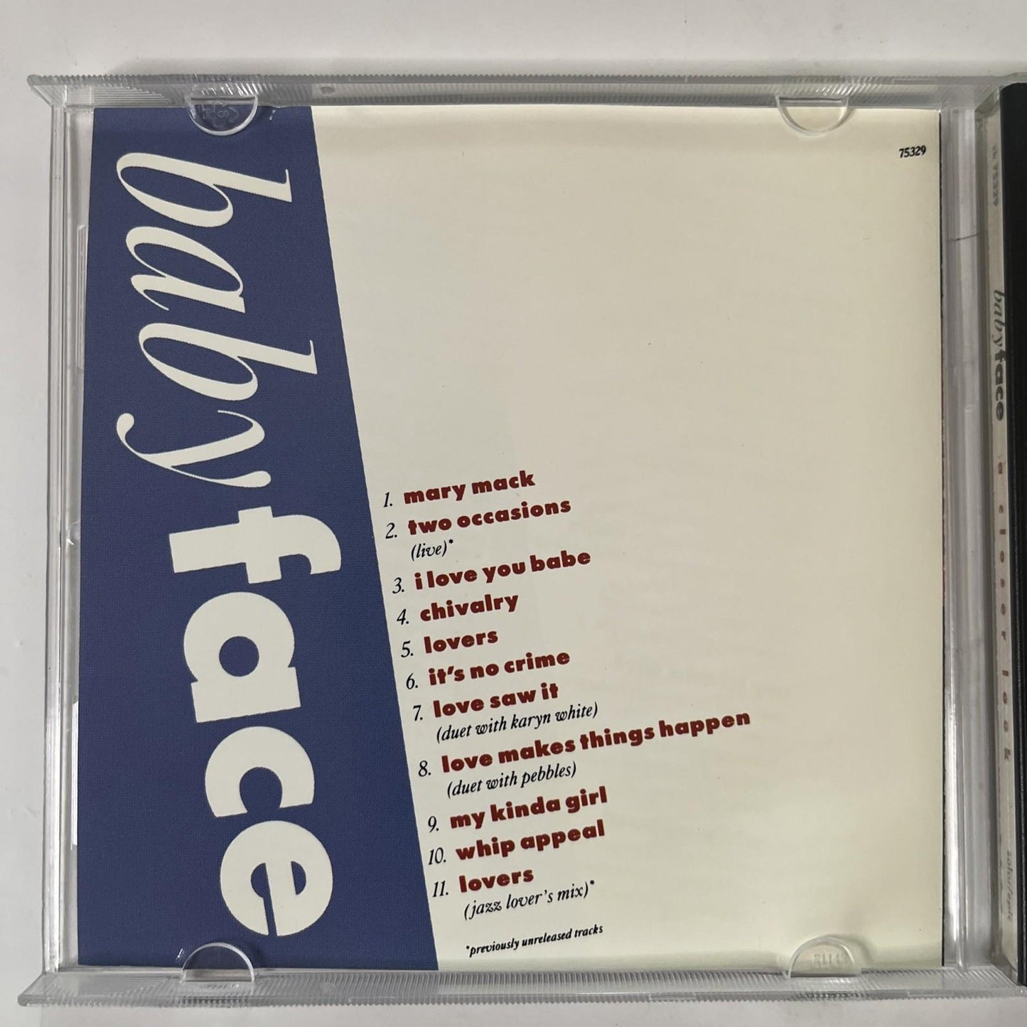 Babyface – A Closer Look (CD, 1991) US ZK 75329