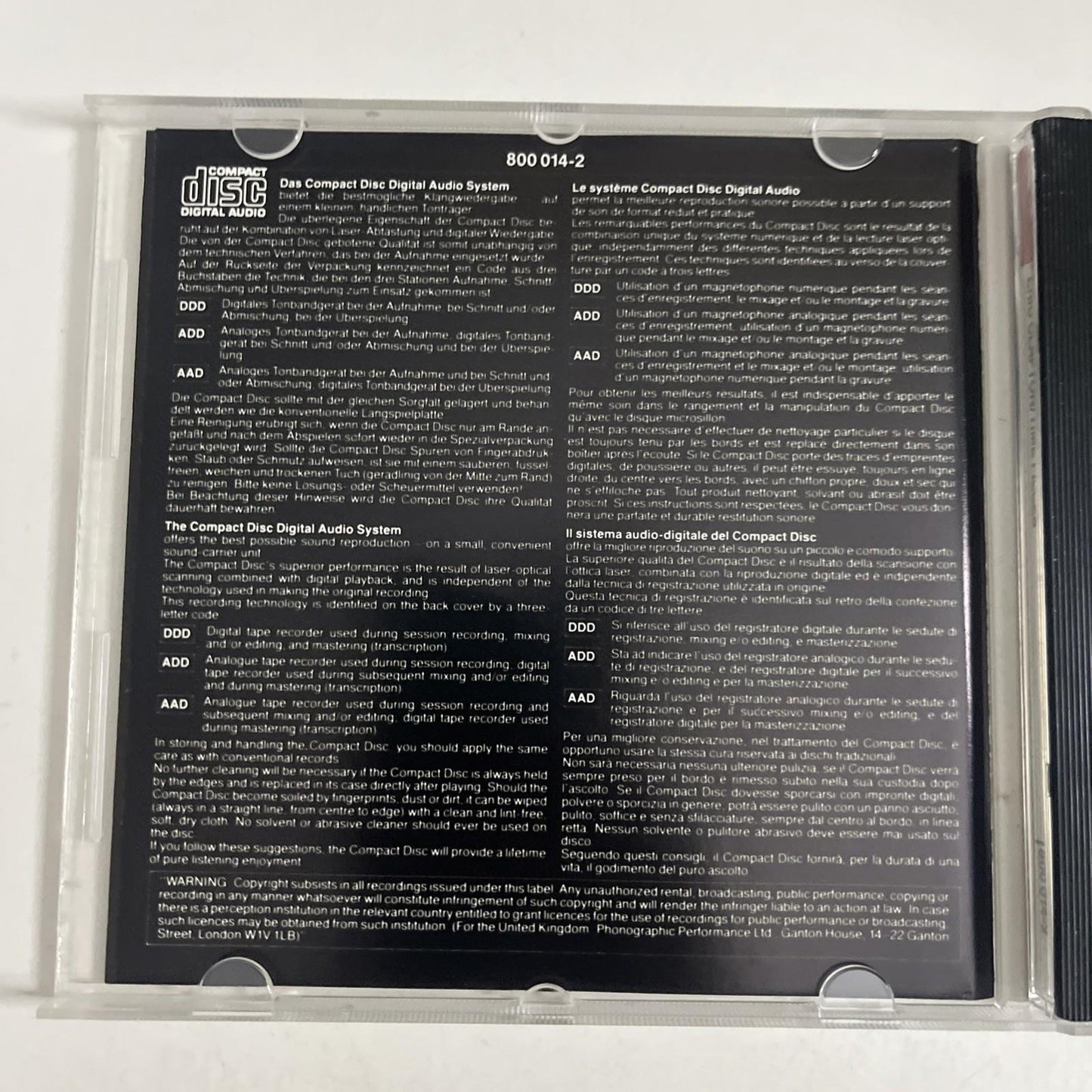 Eric Clapton – Time Pieces - The Best Of Eric Clapton (CD) Australia 800 014-2