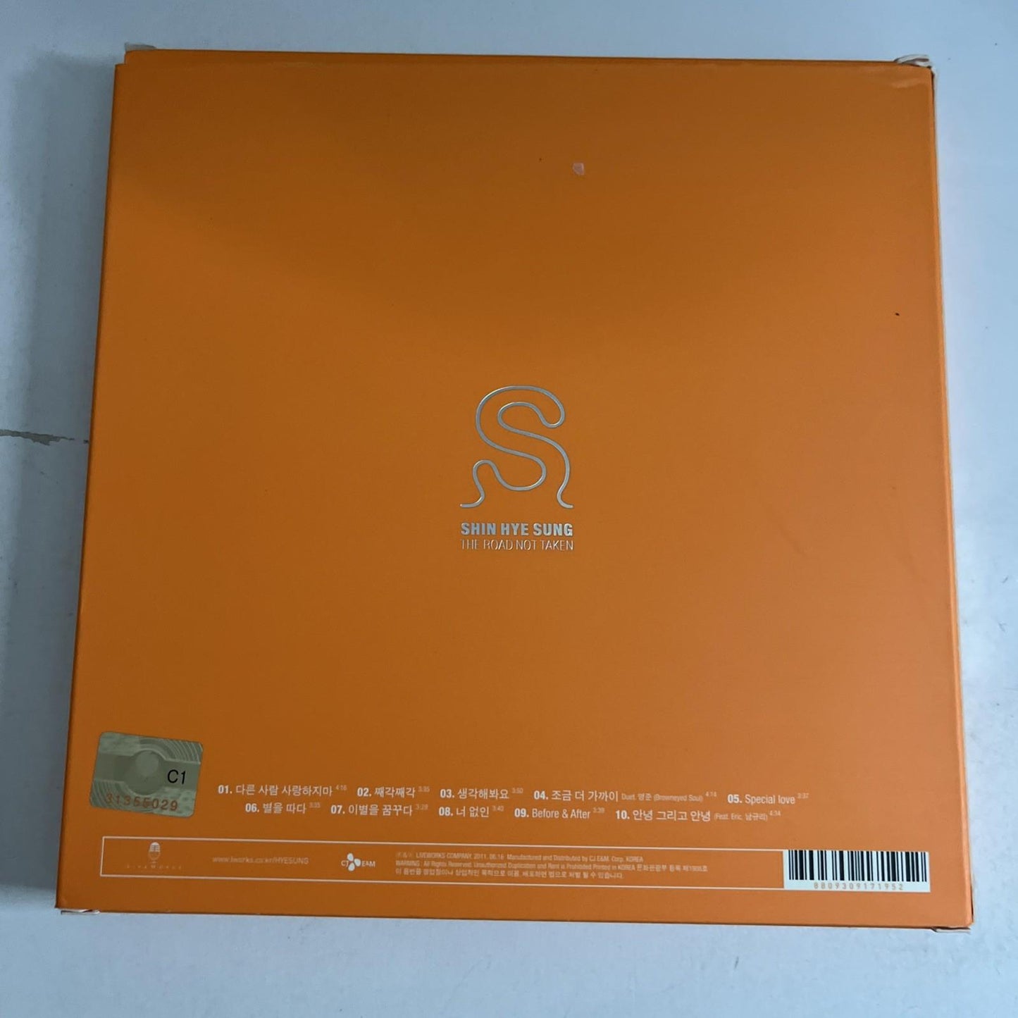 Shin Hye-Sung - Road Not Taken (CD, 2009) 4th Album S Version South Korea K-Pop
