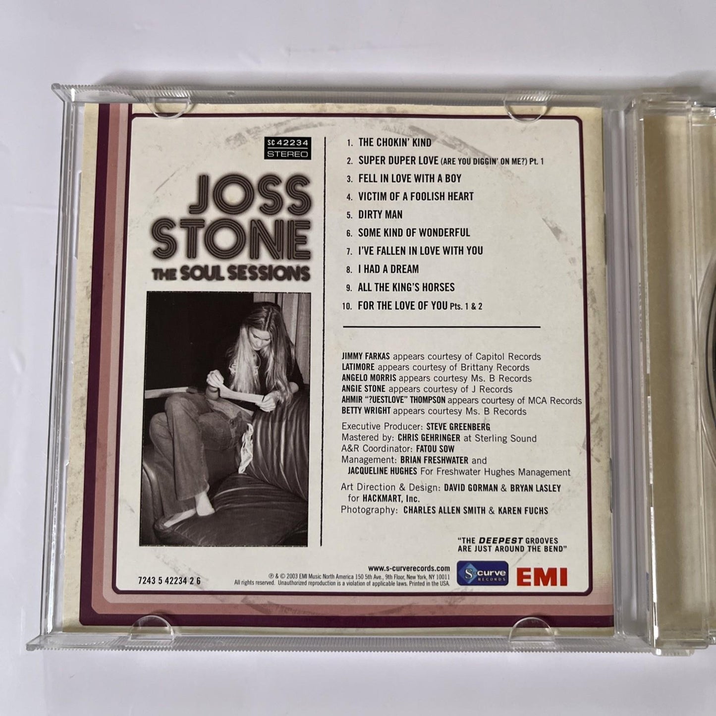 Joss Stone – The Soul Sessions (CD, 2003) US SC 7243 5 42234 2 6