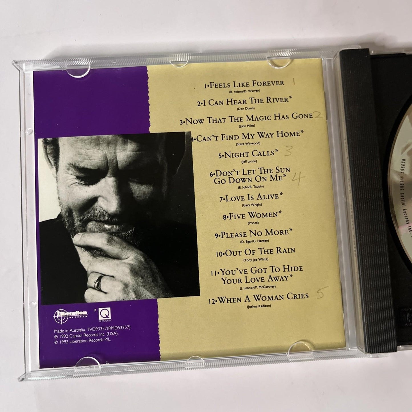 Joe Cocker – Night Calls (CD, 1992) Australia TVD93357