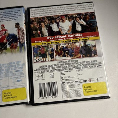 Grown Ups 1 & 2 (DVD, 2010) Adam Sandler, Kevin James Region 4 *New Sealed*