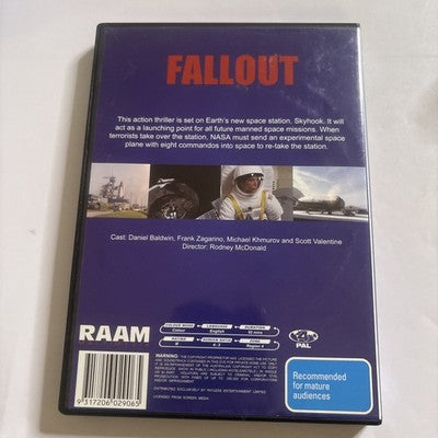 Fallout (DVD, 1999) Daniel Baldwin, Frank Zagarino Region 4 NEW