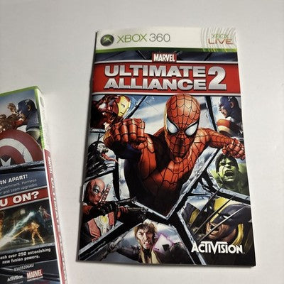Marvel Ultimate Alliance 2 Xbox 360 Game PAL - Complete with manual