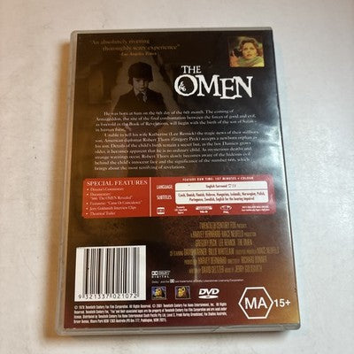 The Omen (DVD, 1976) David Warner, Gregory Peck, Lee Remick, Region 4