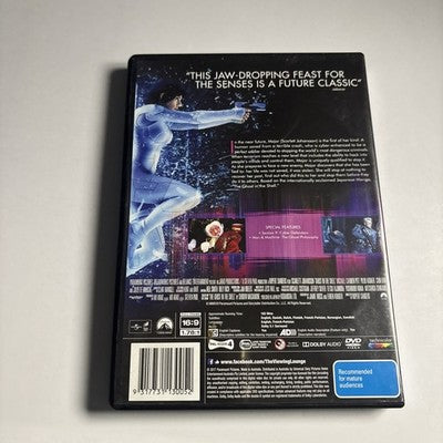 Ghost in the Shell (DVD, 2017) Scarlet Johansson Region 4 NEW