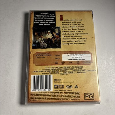 The Comancheros (DVD 1961) John Wayne, Stuart Whitman, Lee Marvin Region 4 NEW