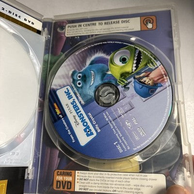 Monsters, Inc. (DVD, 2001) John Goodman, Steve Buscemi Region 4