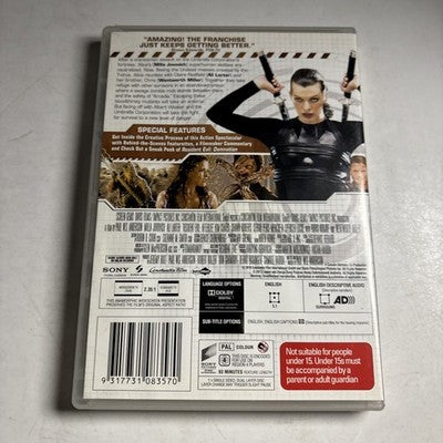 Resident Evil - Afterlife (DVD, 2010) Mila Jovovich Region 4 NEW