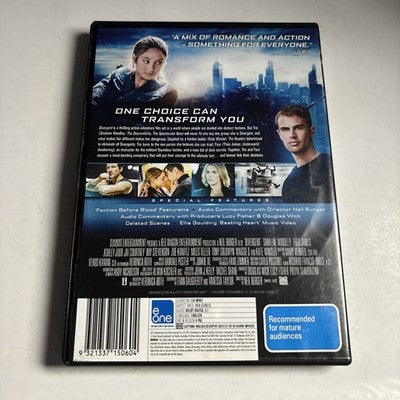 Divergent (DVD, 2014) Ashley Judd, Ansel Elgort, Zo Kravitz Region 4 NEW