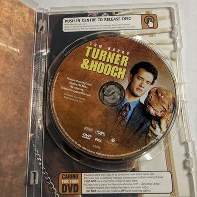 Turner and Hooch (DVD, 1989) Tom Hanks Region 4