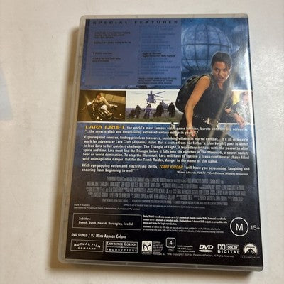 Lara Croft Tomb Raider (DVD, 2001) Angelina Jolie Region 4 NEW