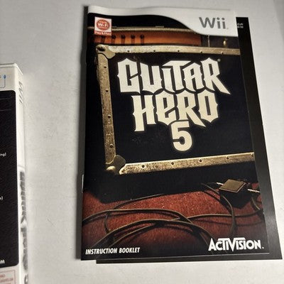 Guitar Hero 5 Nintendo Wii Manual PAL