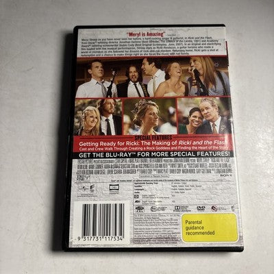 Ricki and the Flash (DVD, 2015) Meryl Streep Region 4,2 NEW