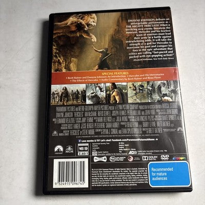 Hercules (DVD, 2014) Dwayne Johnson Region 4 NEW