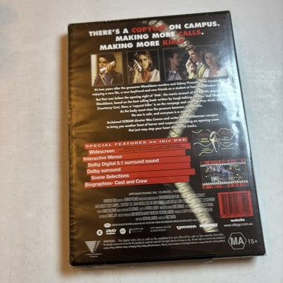 Scream 2 (DVD, 1997) Neve Campbell Region 4 *New Sealed*
