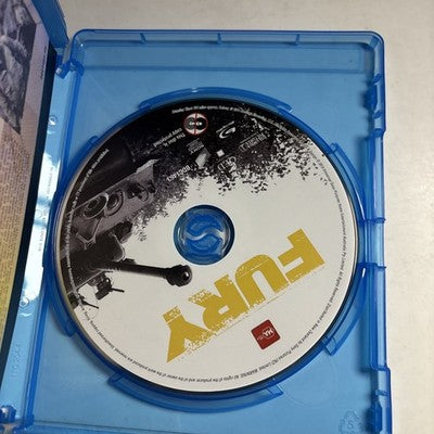Fury (Blu-ray, 2014) Brad Pitt Region B,A