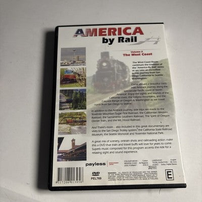 America by Rail Vol 2 The West Coast DVD All Regions NEW