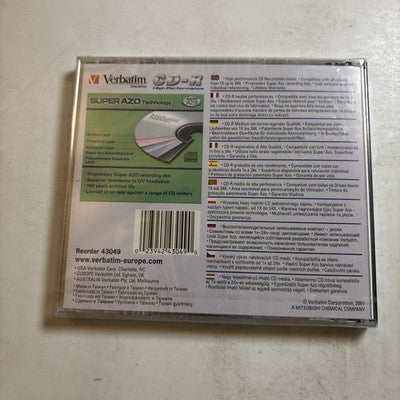 Verbatim CD-R Blank Disc 700mb *New Sealed*
