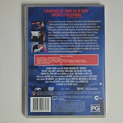 Superman 2 (DVD, 1980) Christopher Reeve, Margot Kidder Region 4 NEW