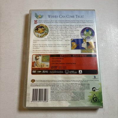 The Adventures of Pinocchio (DVD, 1997) Region 4 NEW