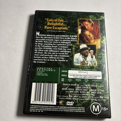 Romancing the Stone (DVD, 1984) Michael Douglas, Kathleen Turner Region 4 NEW