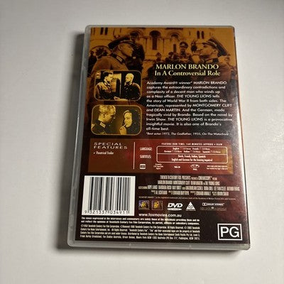 The Young Lions (DVD, 1958) Marlon Brando, Montgomery Clift Region 4 NEW