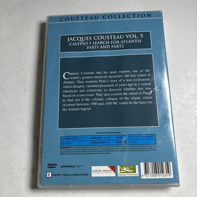 Jacques Cousteau Vol 5 Calyspo's Search For Atlantis Part 1 & 2 DVD All Regions