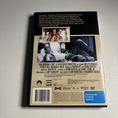 Hud (DVD, 1963) Paul Newman, Melvyn Douglas, Patricia Neal Region 4 NEW