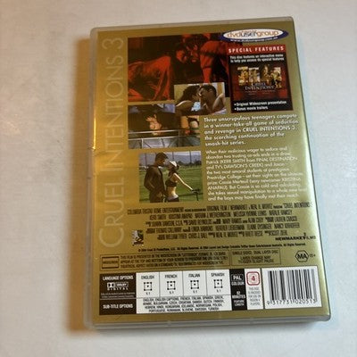 Cruel Intentions 3 (DVD, 2004) Region 4 NEW
