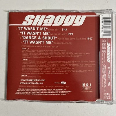 Shaggy, Rik Rok – It Wasn't Me (CD, 2001) Australasia 155 802-2
