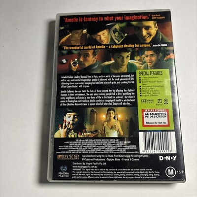 Amelie (DVD, 2001) Audrey Tautou, Mathieu Kassovitz, Region 4 NEW