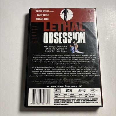 Lethal Obsession (DVD, 1987) Tahnee Welch, Elliott Gould All Regions NEW